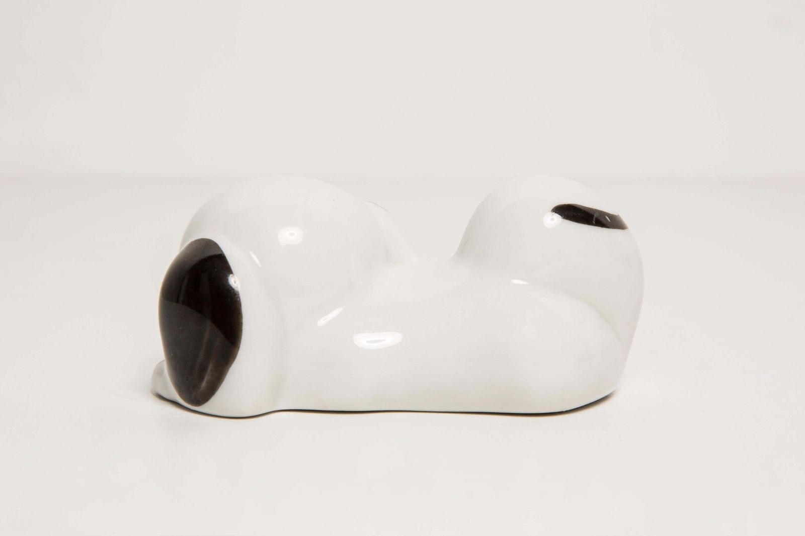 Art Mid Century Small White Dog Sculpture, Italy, 1960s photo