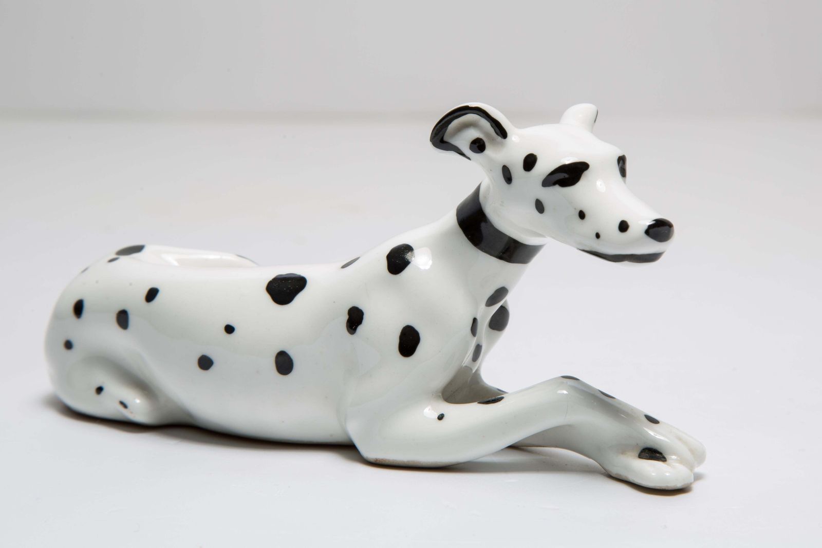 photo furniture 20th Century Mini White Dalmatian Dog Sculpture, Italy, 1960s