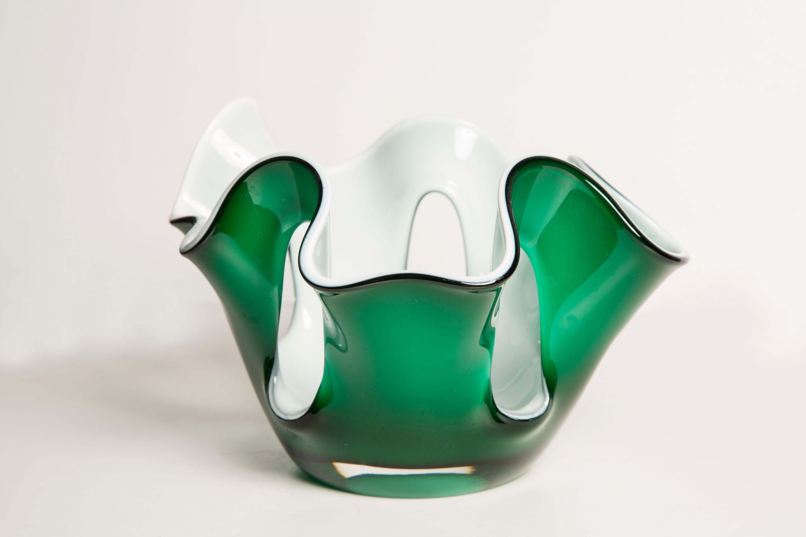 Mid Century Green And White Vase Artistic Bowl Candlestick, Europe, 1960s photo furniture