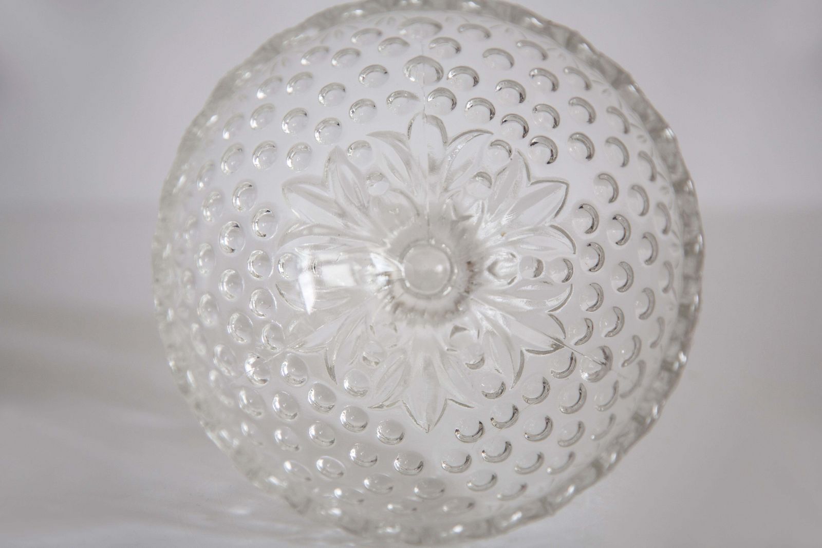 photo furniture Mid Century Vintage Transparent Glass Sugar Or Fruit Bowl, Italy, 1960s