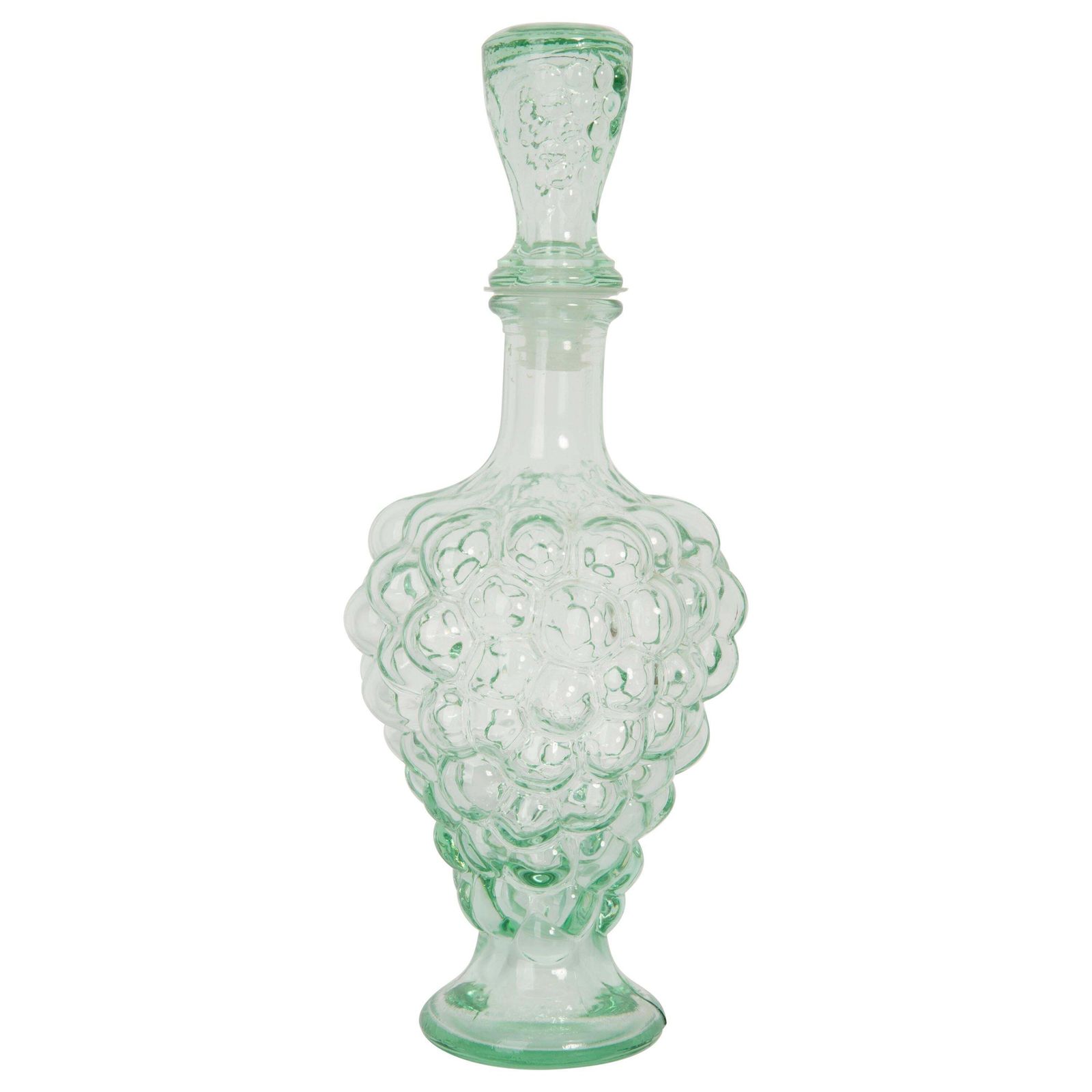 Transparent Glass Genie Decanter With Stopper, 20th Century, Italy, 1960s