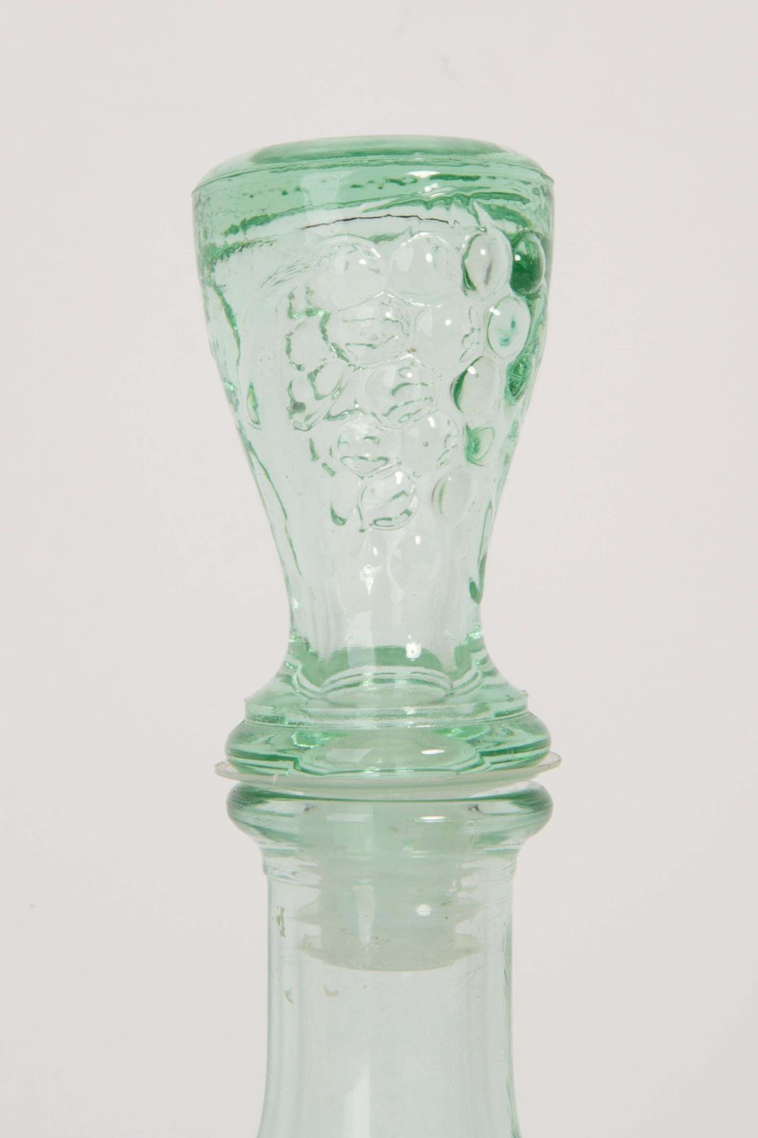 Transparent Glass Genie Decanter With Stopper, 20th Century, Italy, 1960s photo for sale