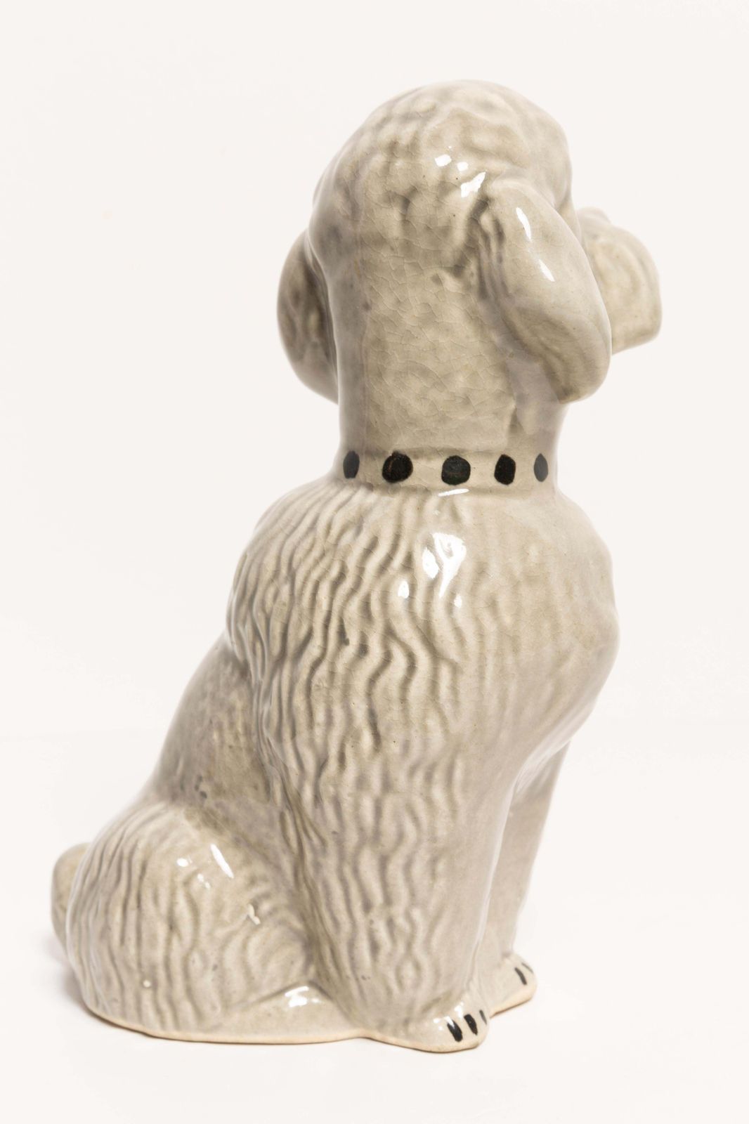 20th Century Small Gray Poodle Dog Sculpture, Italy, 1960s photo 127.0