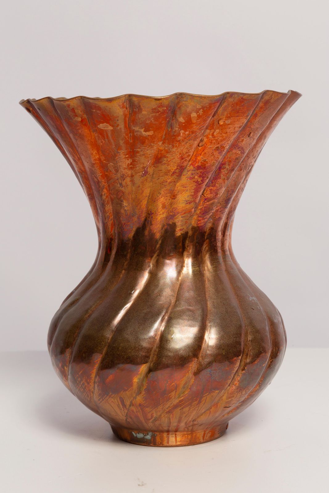 Mid Century Old Brass Vase, Italy, 1960s photo buy