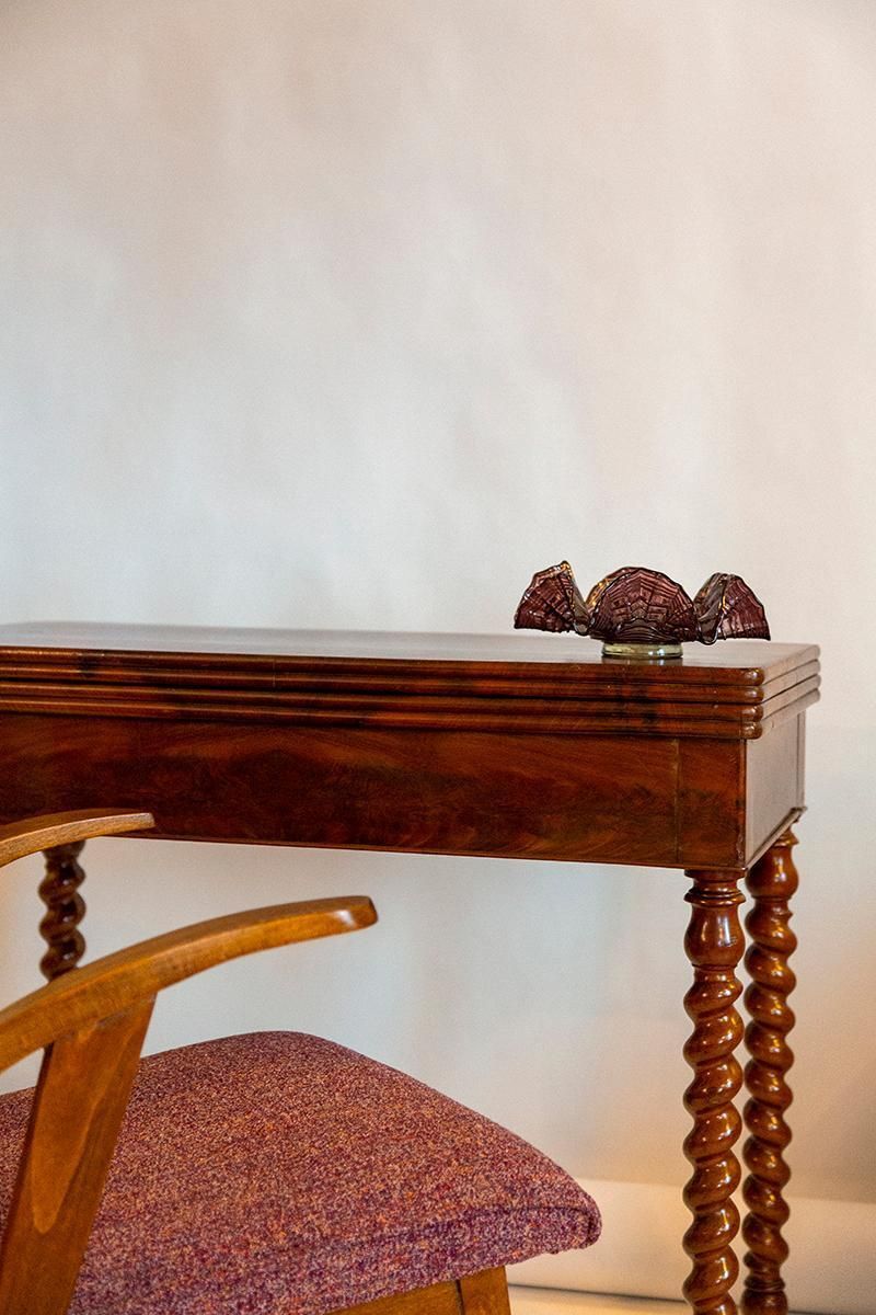 Mid Century Purple Vase Artistic Bowl Candlestick With Frill, Europe, 1960s photo furniture