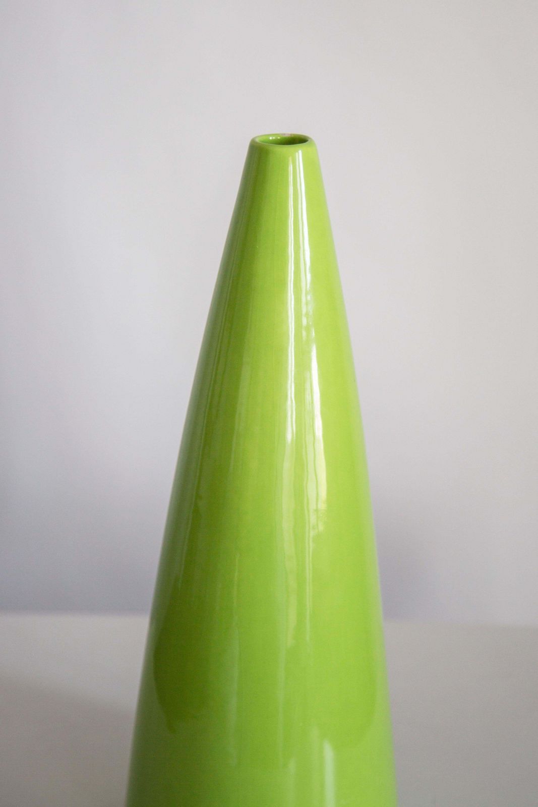 Mid Century Vintage Artistic Ceramic Green Vase, Europe, 1970s photo for sale