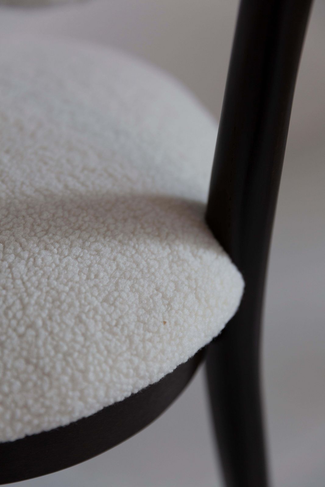 510.0 Midcentury Light Bouclé Heart Chair, Europe, 1960s photo