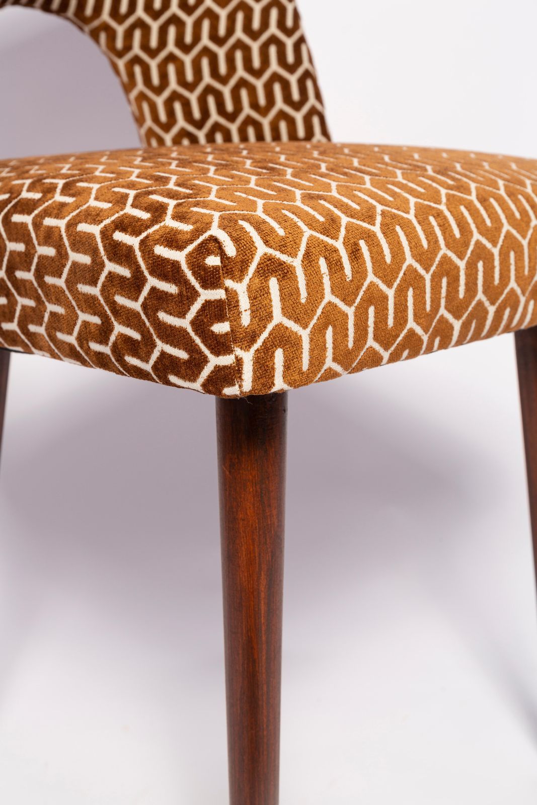 Mid Century Chocolate Brown 'Shell' Chair, Europe, 1960s photo Furniture