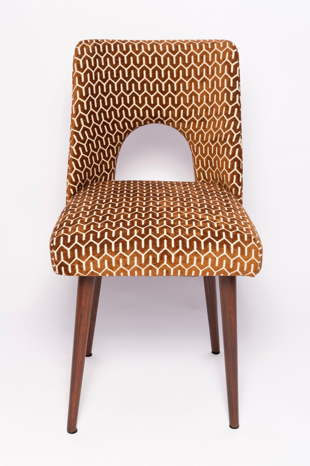 510.0 Mid Century Chocolate Brown 'Shell' Chair, Europe, 1960s photo