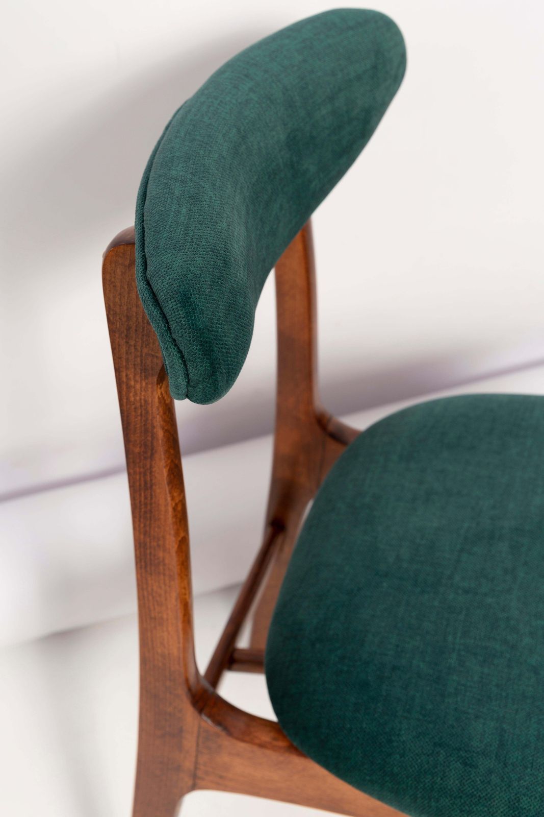 Mid Century Green Velvet Chair Designed By Rajmund Halas, Poland, 1960s photo 510.0
