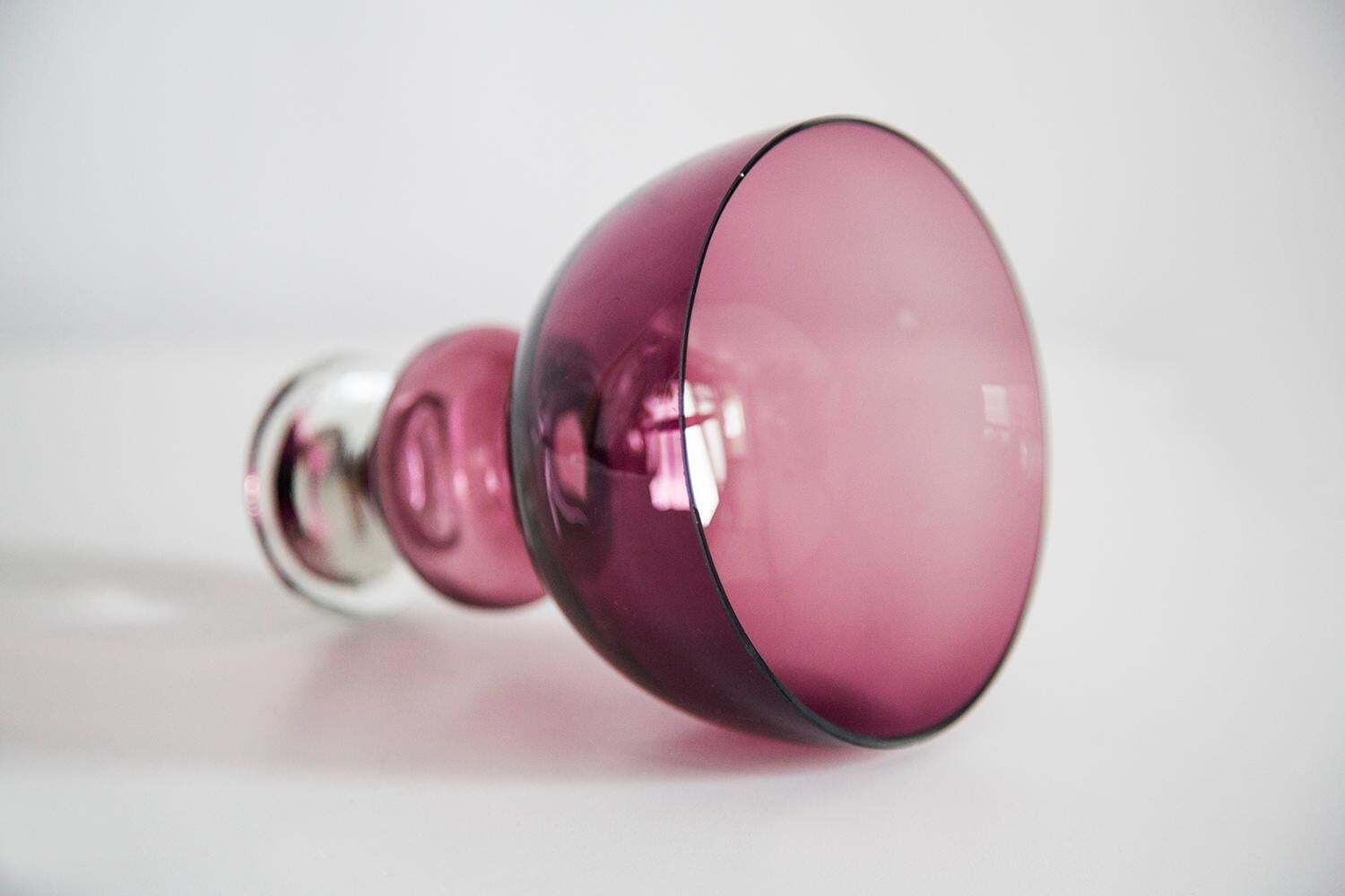 photo furniture Mid Century Vintage Purple Small Vase, Europe, 1960s