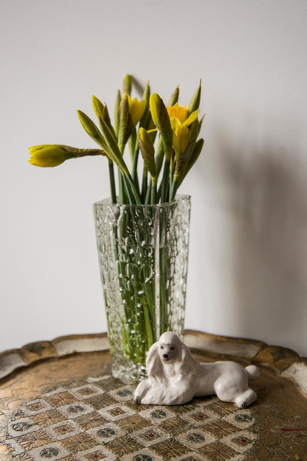 Midcentury Vintage Transparent Crystal Vase, Italy, 1960s photo furniture