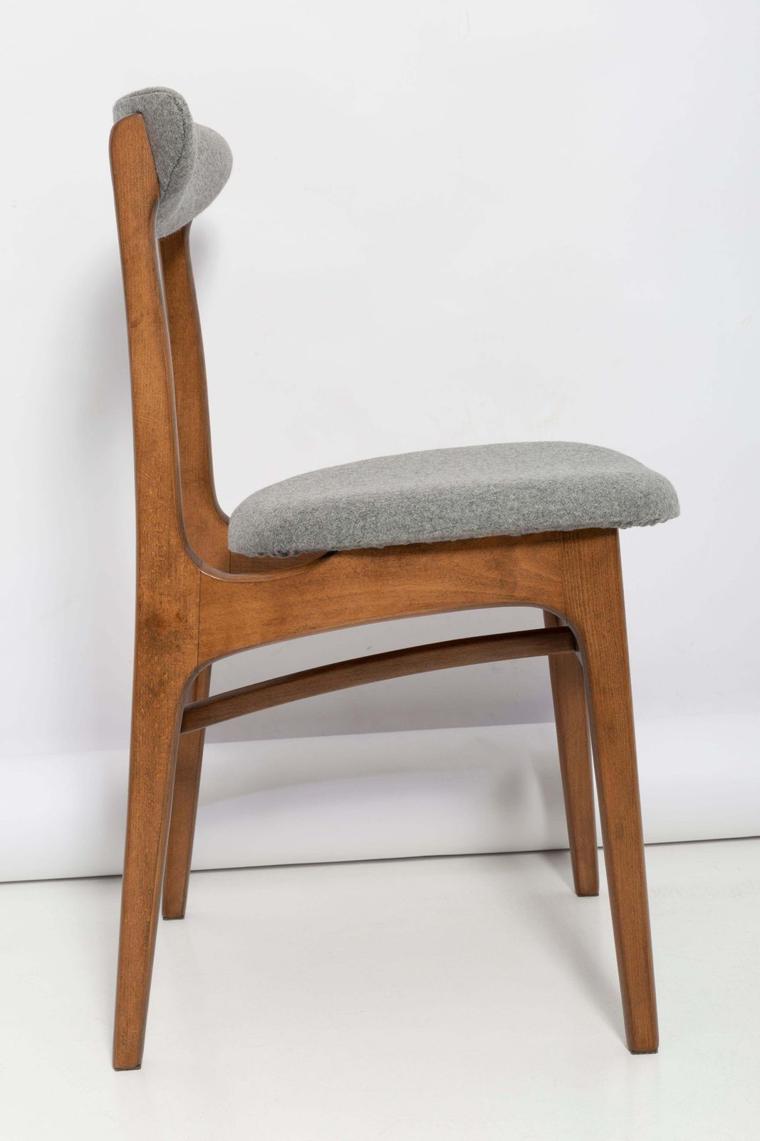 Mid Century Gray Wool Chair Designed By Rajmund Halas, Poland, 1960s photo buy