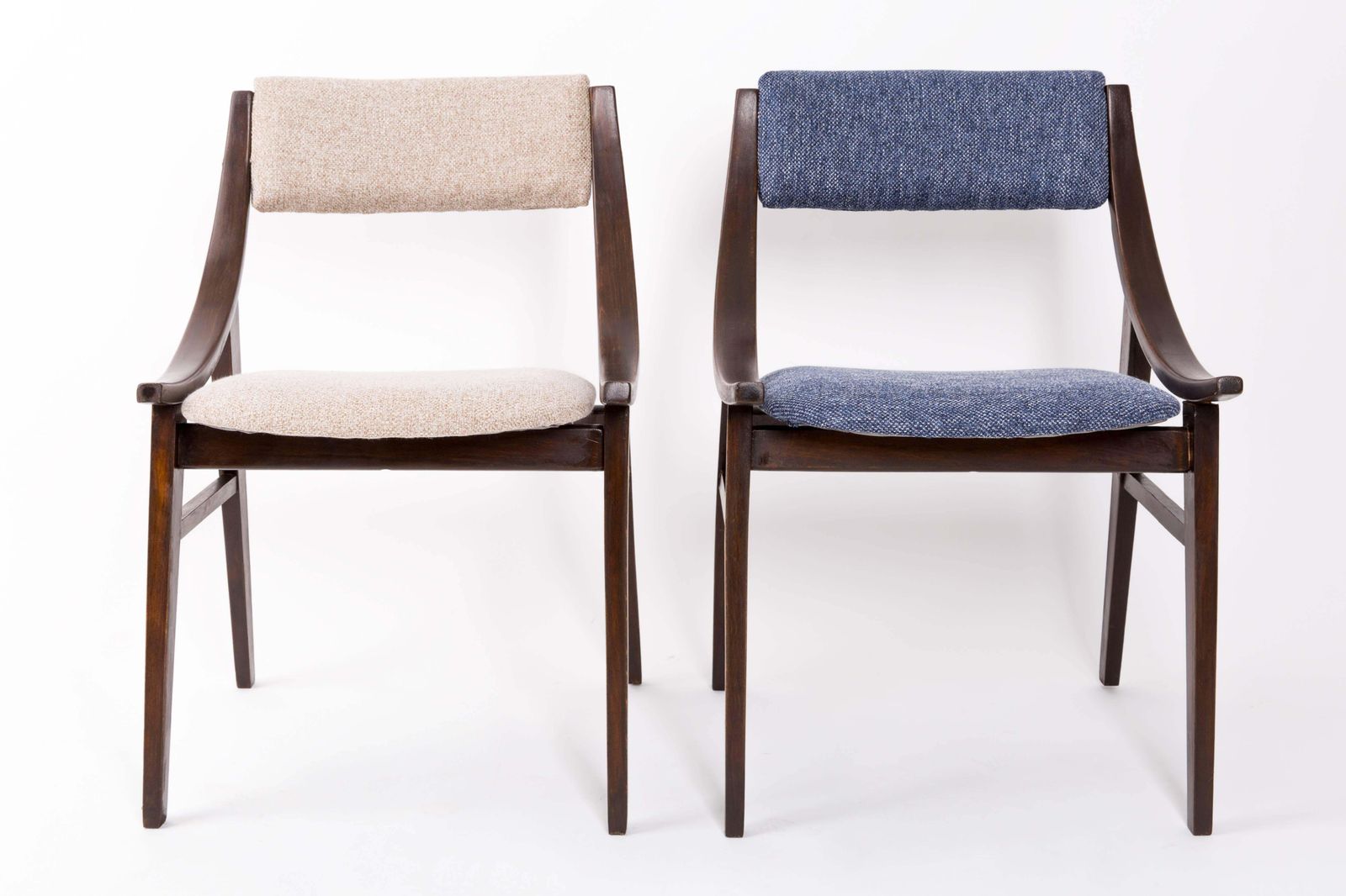 Blue "Jupmer" Chair, Silesian Furniture Factory, Poland, 1960s photo furniture
