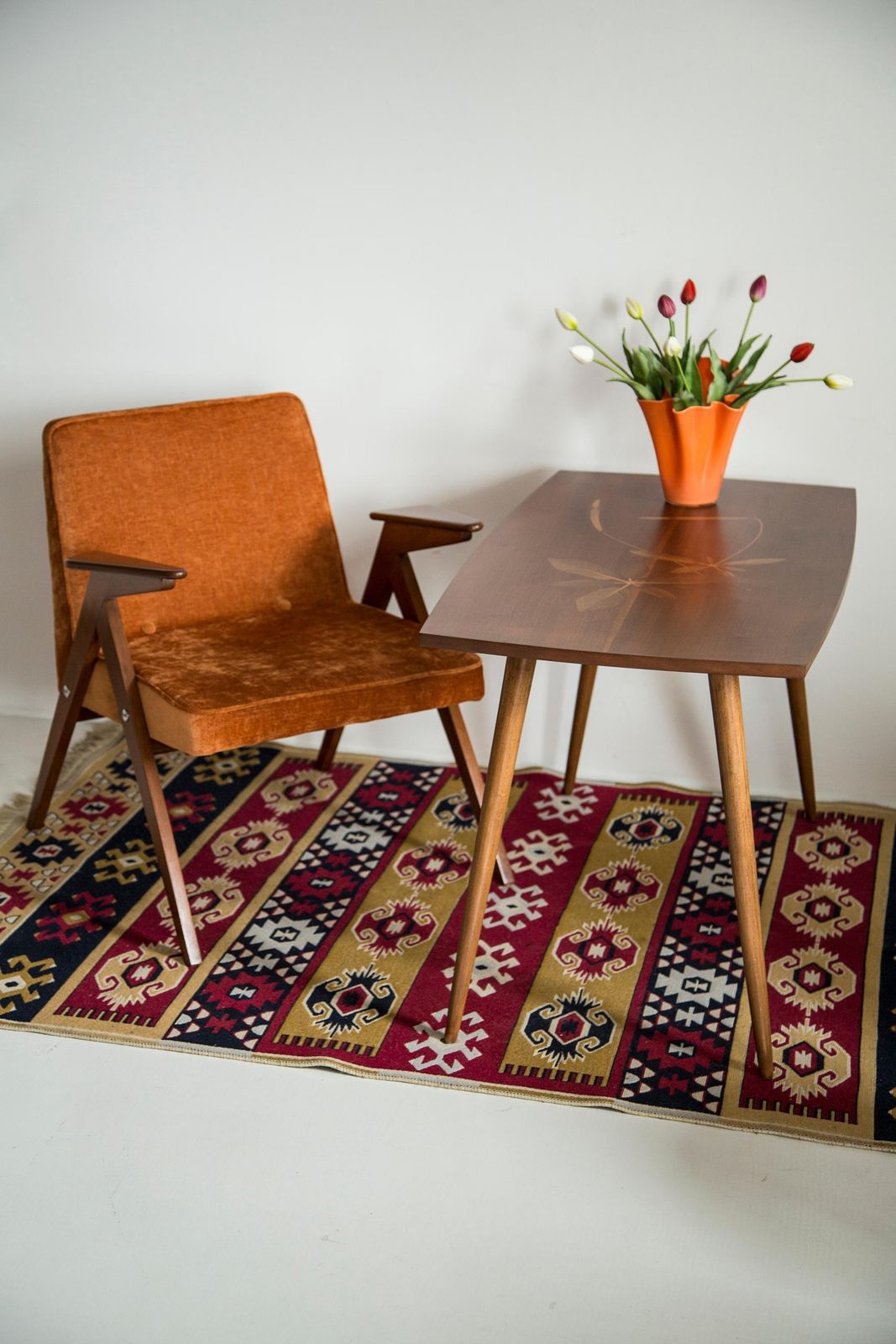 Midcentury Antique Coffee Table, Vintage, Beechwood, Germany, 1960s photo furniture