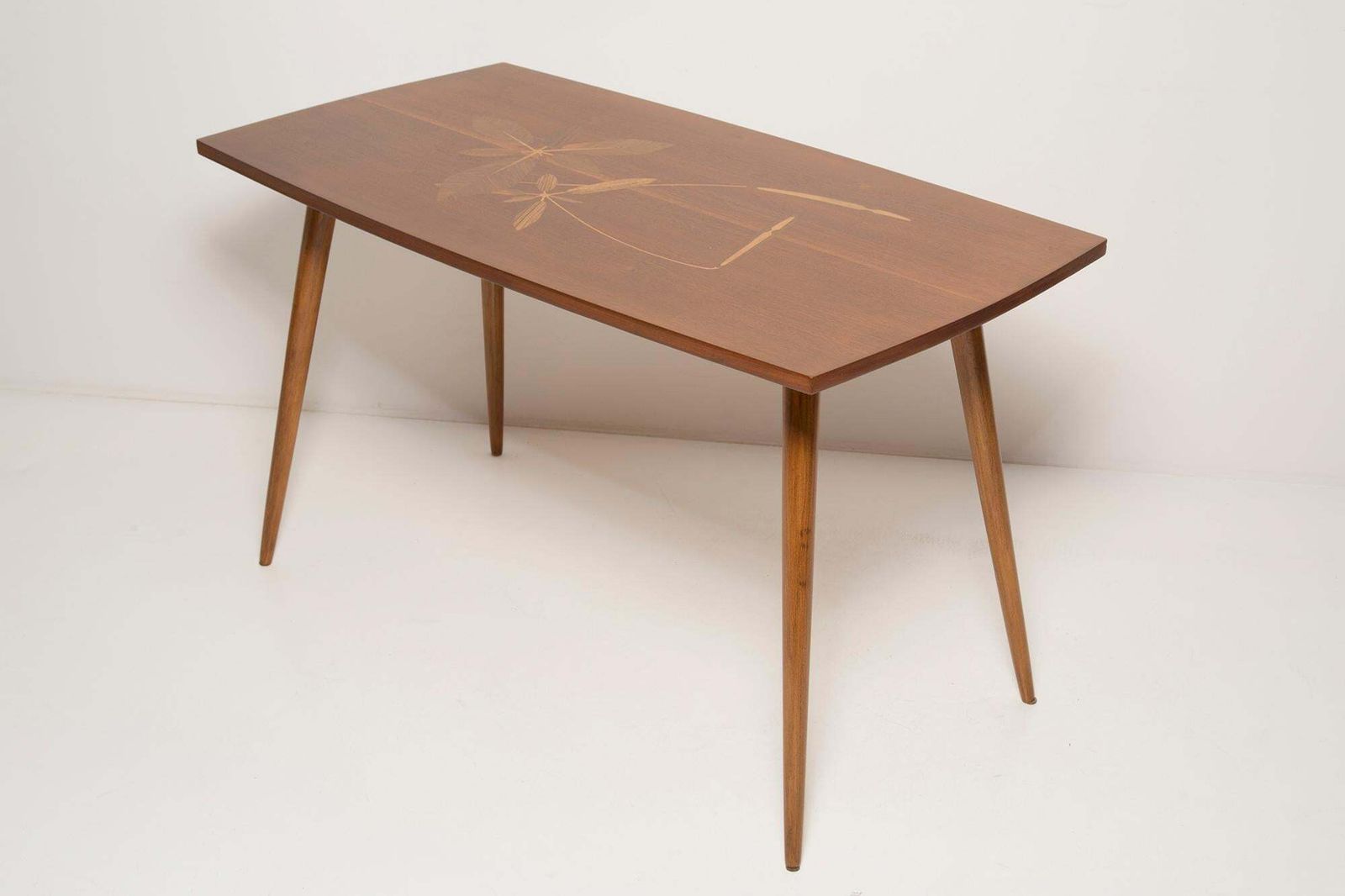 Midcentury Antique Coffee Table, Vintage, Beechwood, Germany, 1960s photo vinterior