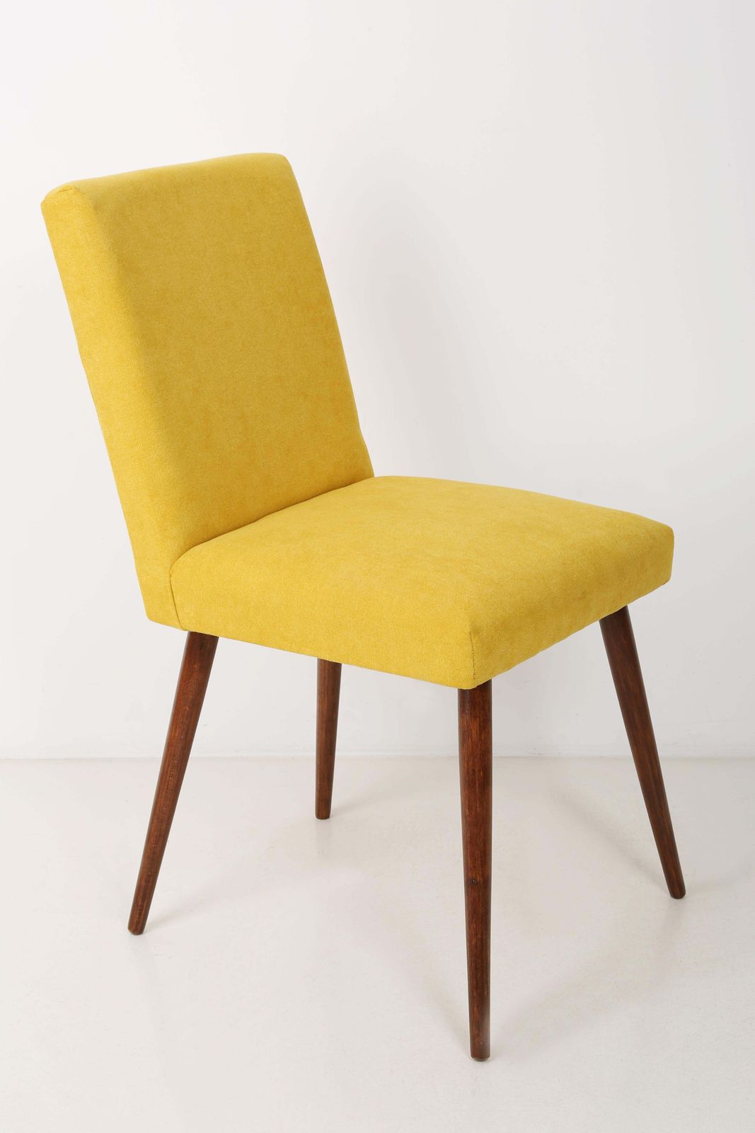 Mid Century Gray Wool Chair, Poland, 1960s. photo for sale