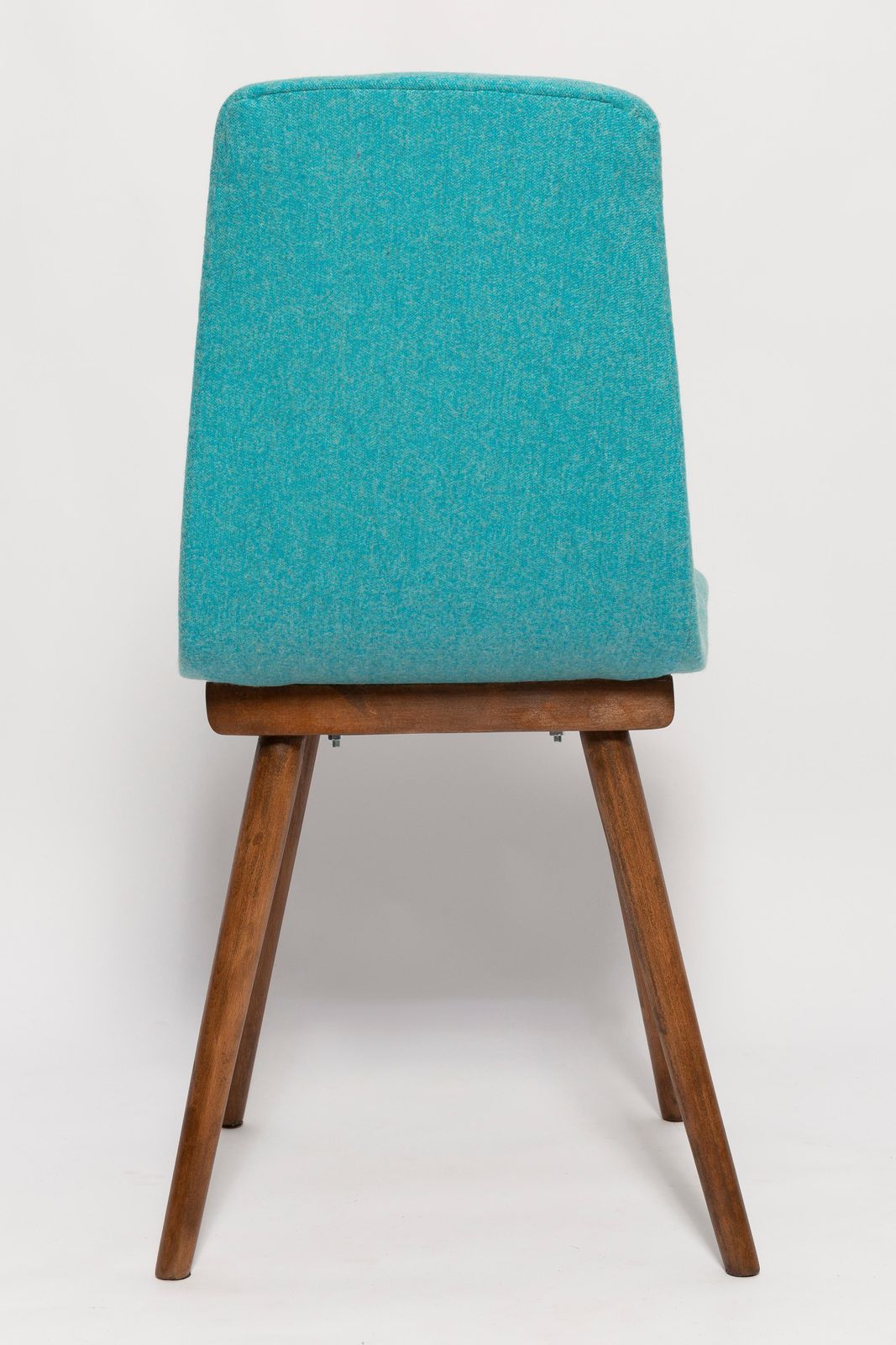 Mid Century Acqua Wool Vintage Chair, By Fameg Factory, Poland, 1960s photo 510.0
