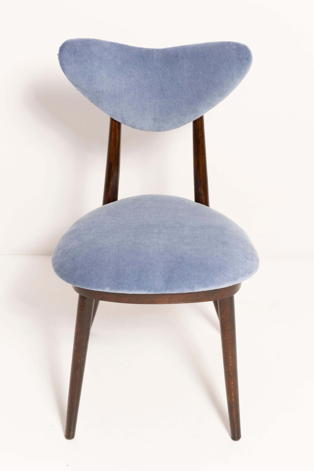 Mid Century Violet Blauwe Fauteuil In Katoenen Velours, Europa, Ca. Jaren 1960 photo 510.0