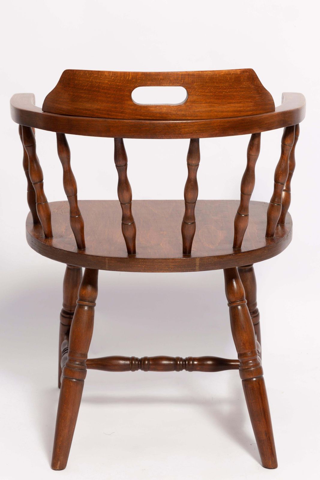 Mid Century Donkerbruine Beukenhouten Bonanza Chair, Europa, Ca. Jaren 1960 photo 510.0