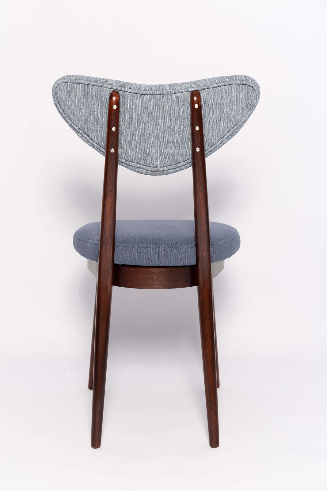 425.0 Mid Century Light And Medium Blue Denim Heart Chair, Europe, 1960s photo