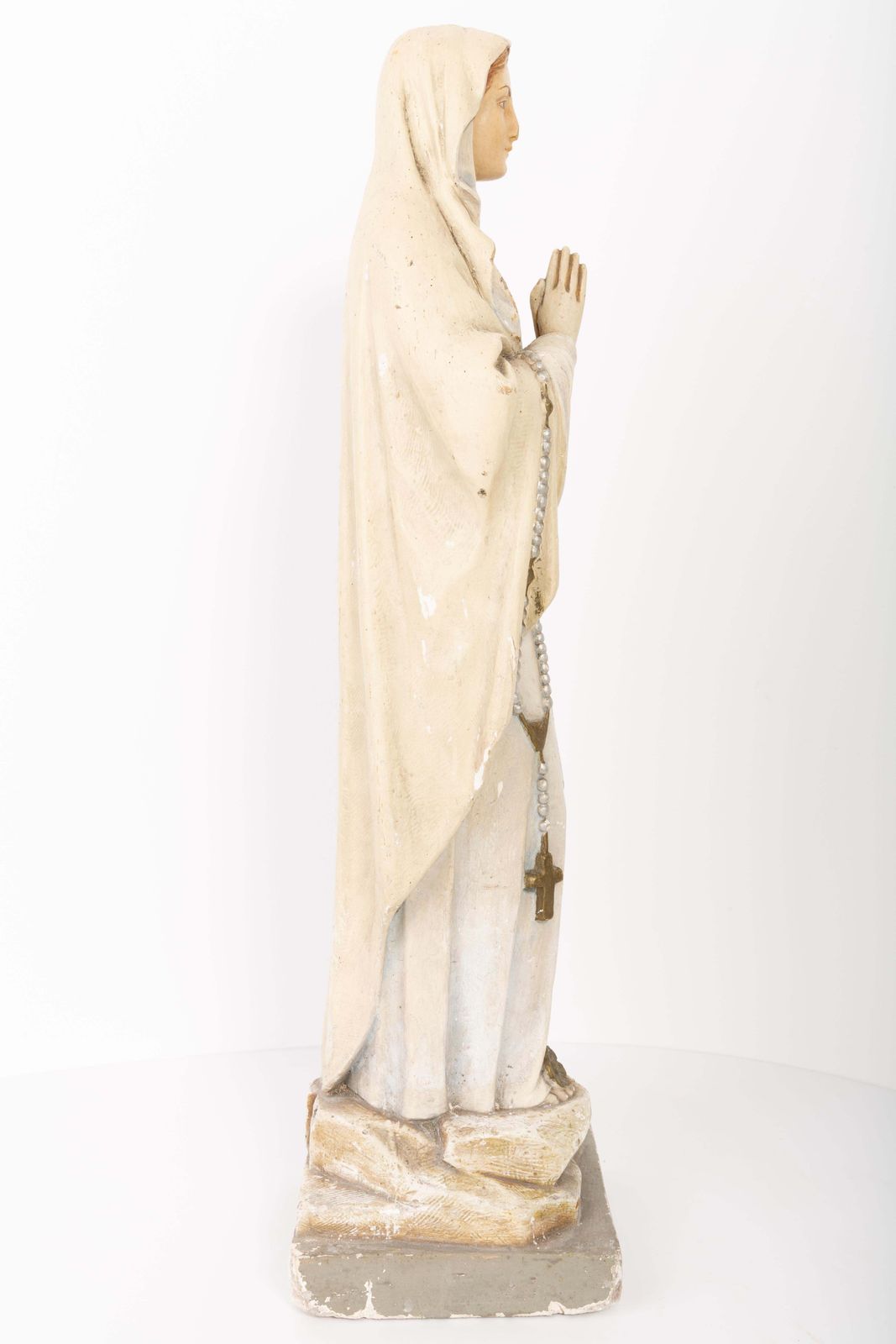 Mid Century Gipsen Sculptuur Van De Heilige Maria, Italië, 1952 photo buy