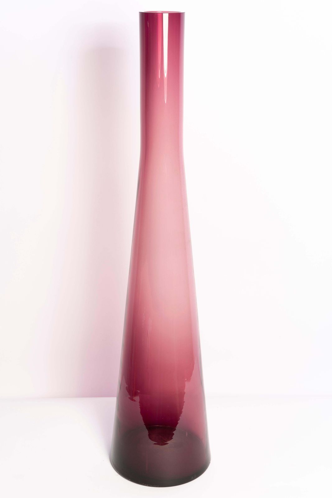 Mid Century Big Vintage Purple Ombre Vase, Italy, 1960s photo buy