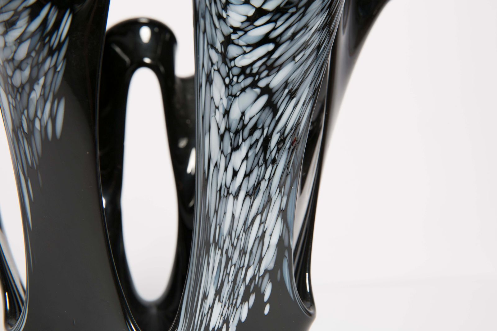 383.0 Mid Century Black Vase, Europe, 1960s photo