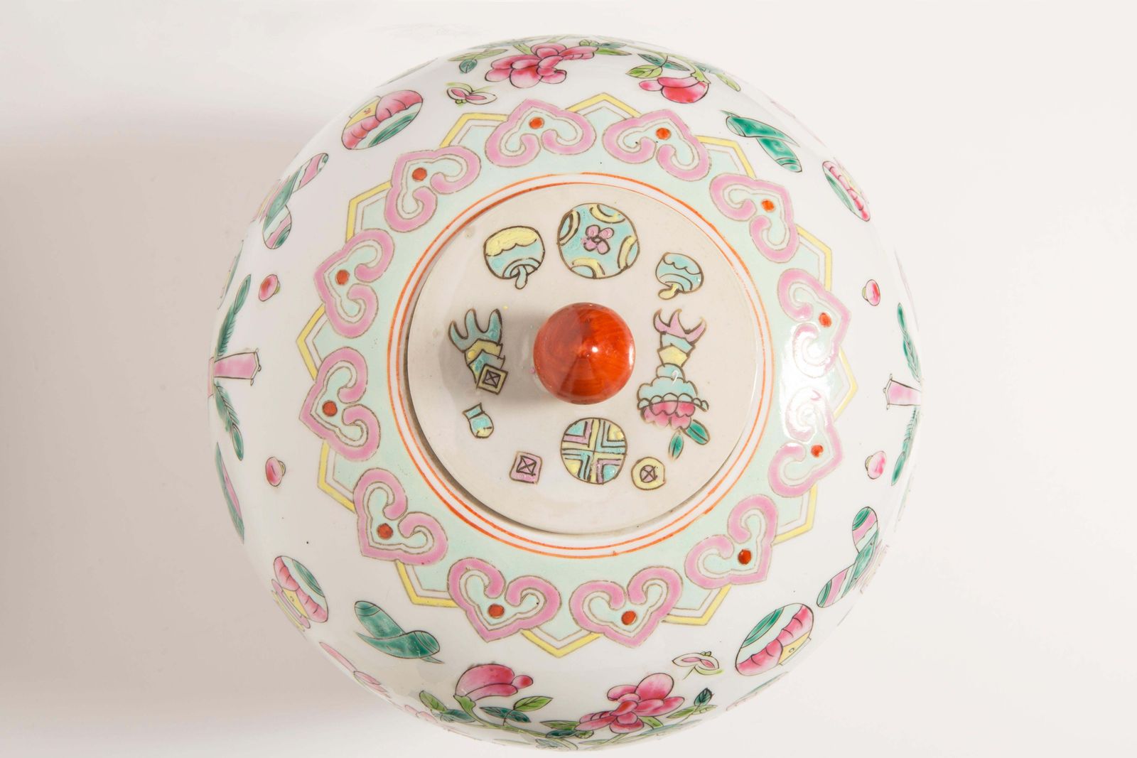 Ceramic Hand Painted Vase Candy Box, 20th Century, Europe, 1960s photo buy