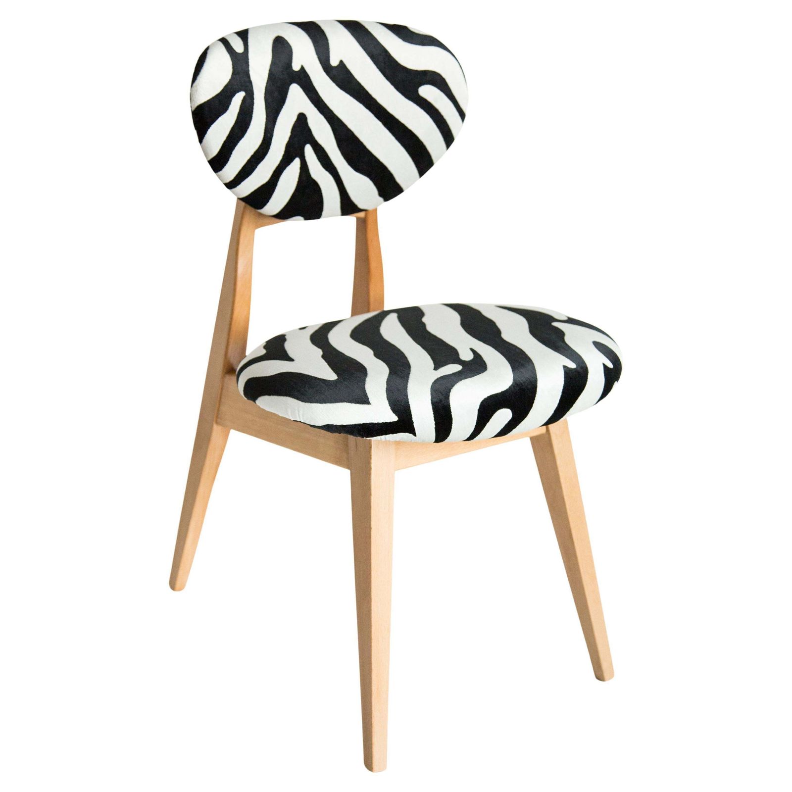 Mid Century Zebra Chair, Type 200/128, By J. Kedziorek, Europe, 1960s