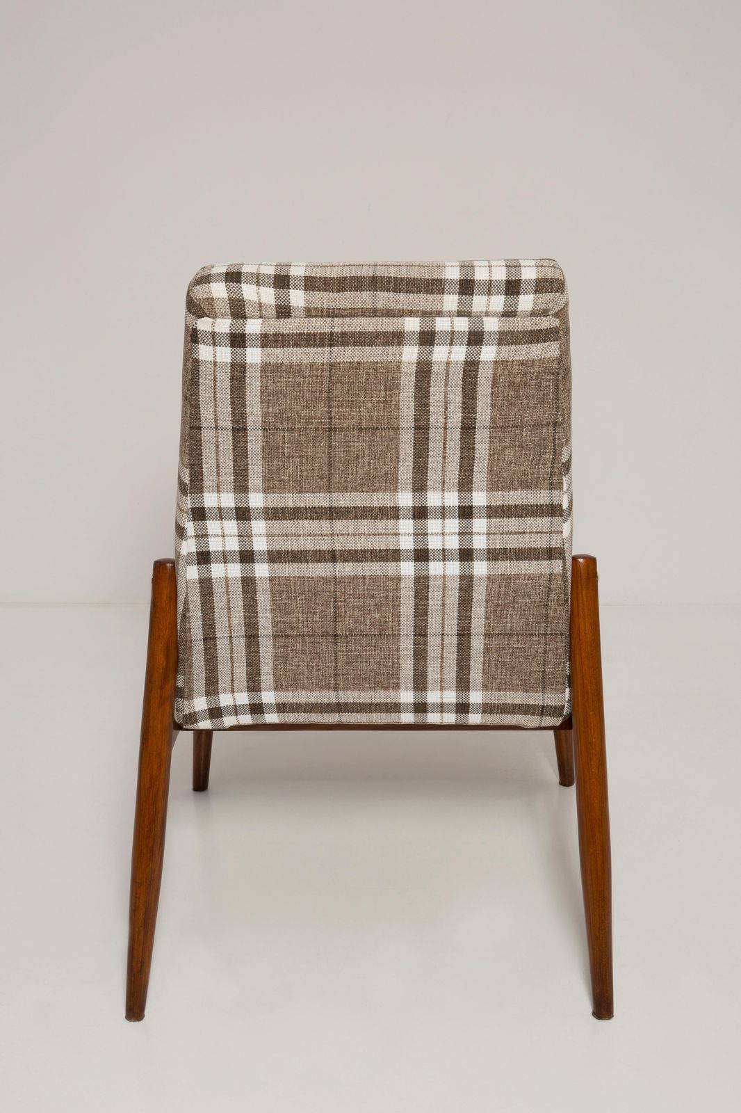 20th Century Beige Checkered Fabric Armchair, 300 227 Type, Europe, 1960s photo vinterior
