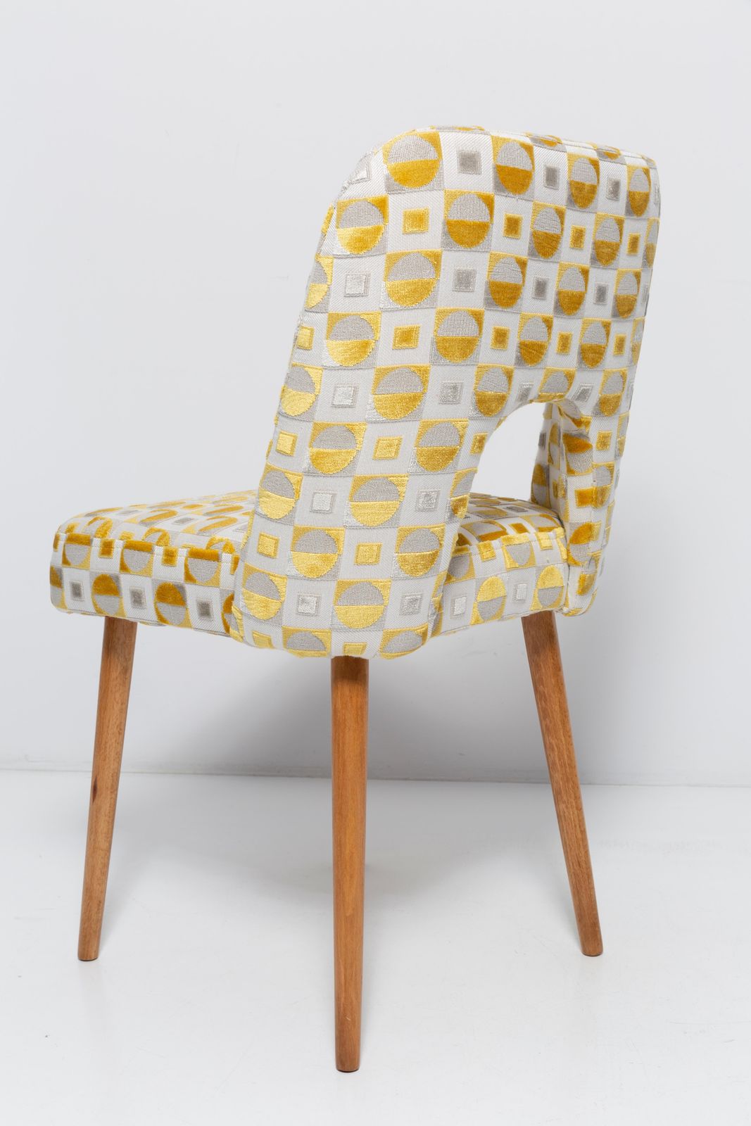 Mid Century Yellow Mustard 'Shell' Chair, 1960s photo vintage
