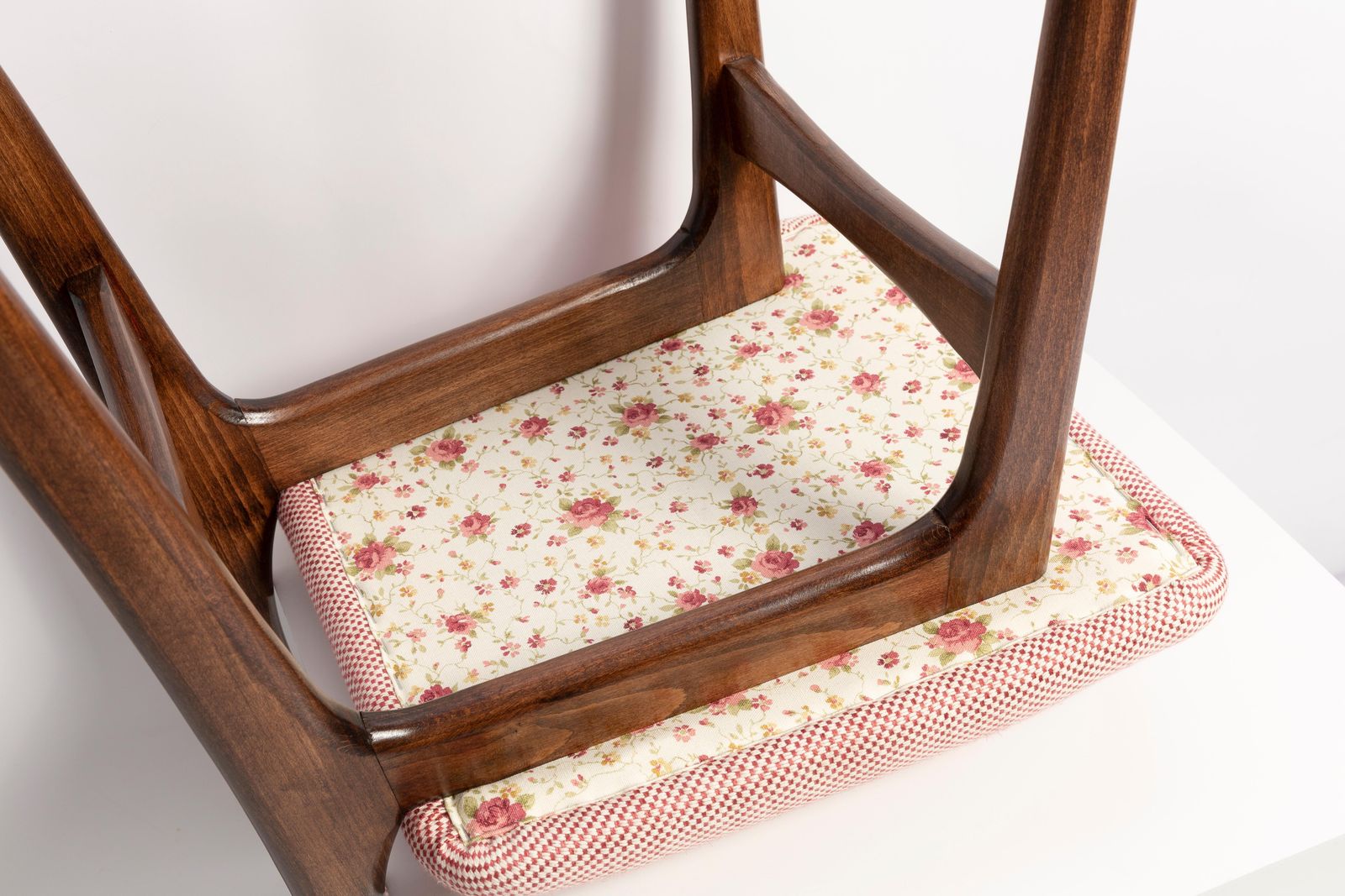 photo buy Mid Century Butterfly Dining Chair, Peony Cotton, Poland, 1960s
