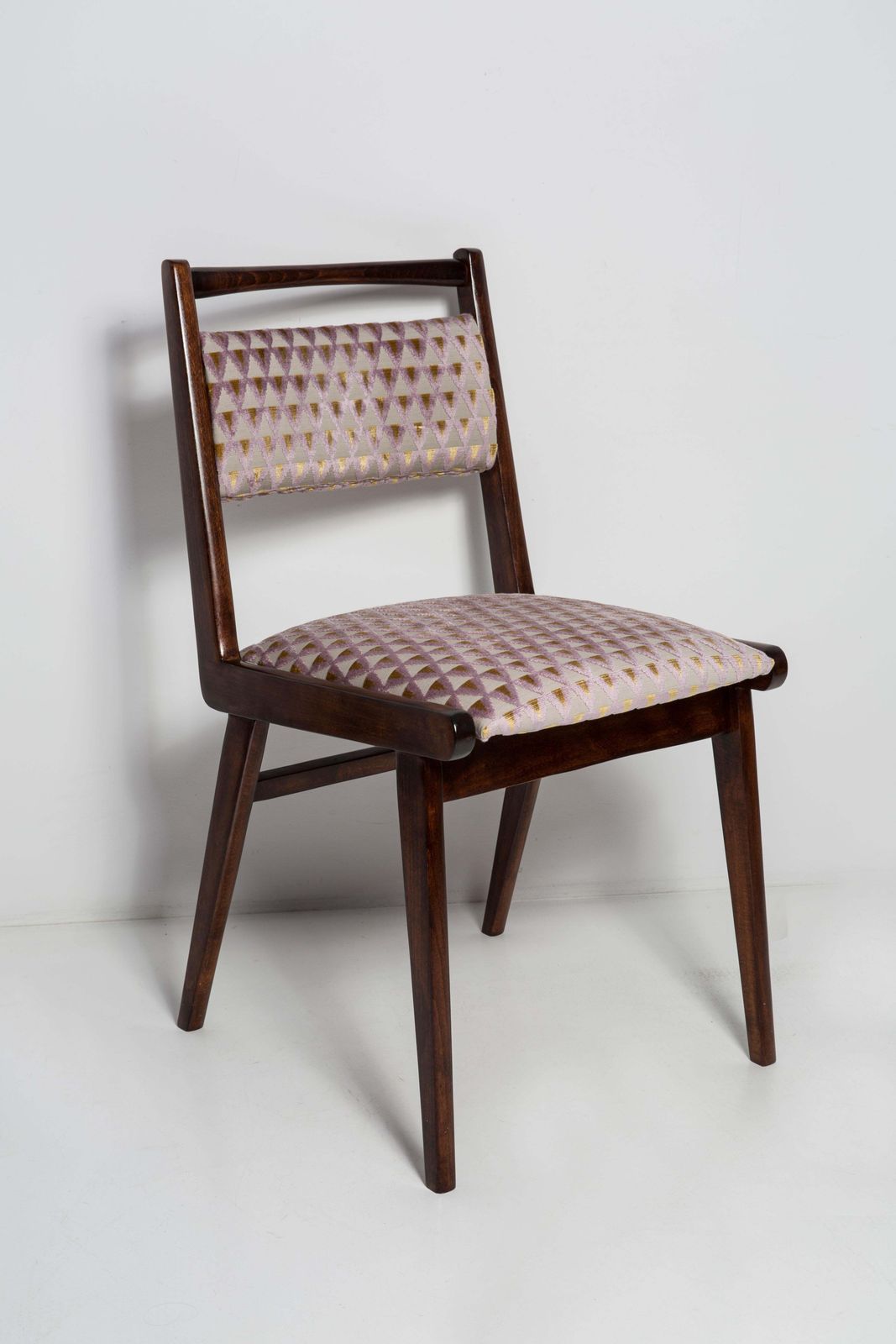 Mid Century Light Purple Amuleto Velvet Jar Chair, Poland, 1960s photo furniture