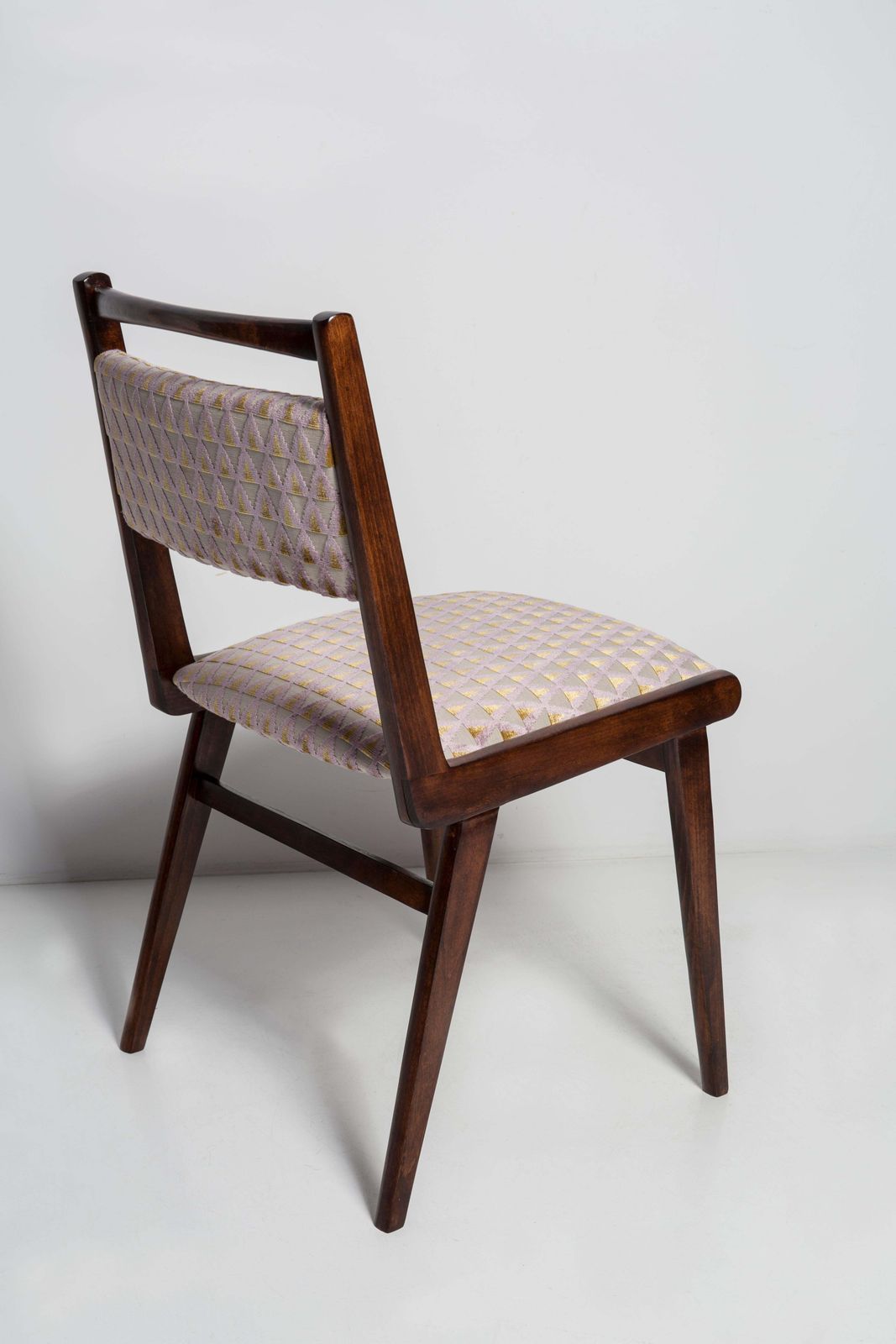 Mid Century Light Purple Amuleto Velvet Jar Chair, Poland, 1960s photo Furniture