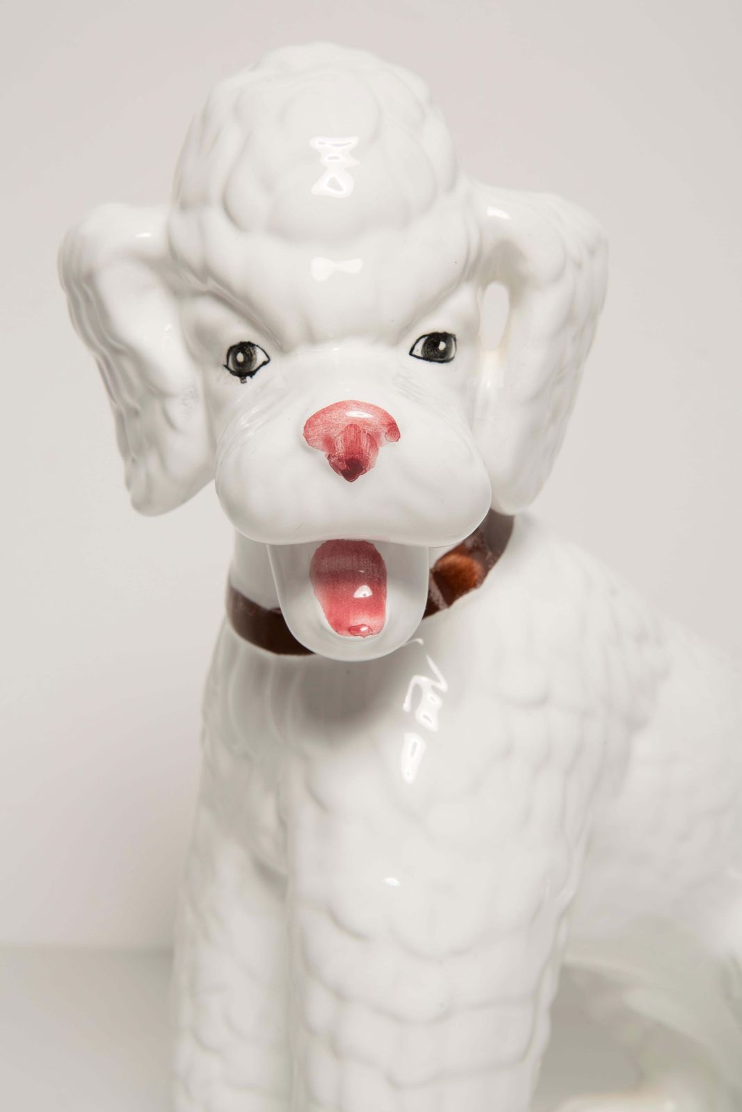 Mid Century Big King White Poodle Dog Sculpture, Italy, 1960s photo vinterior