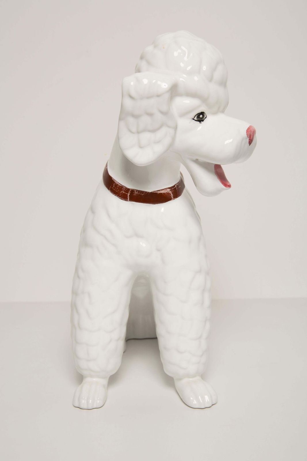 photo vinterior Mid Century Big King White Poodle Dog Sculpture, Italy, 1960s