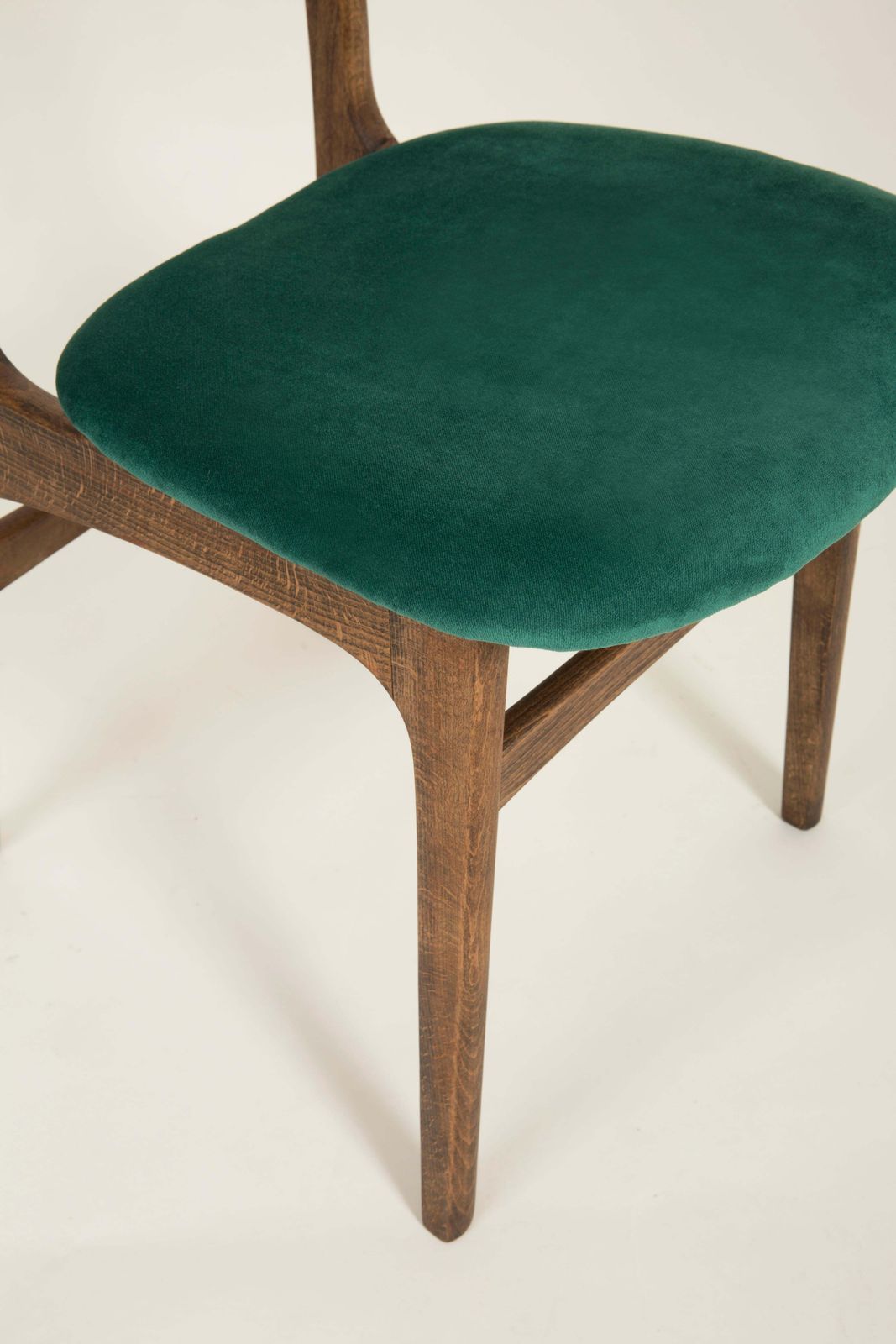 Set Of Two 20th Century Dark Green Rajmund Halas Chairs, Europe, 1960s. photo for sale