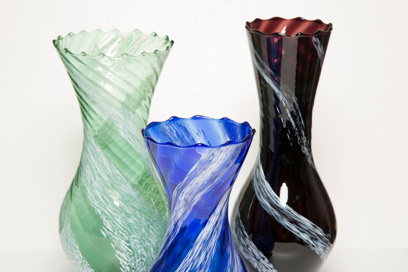 Set Of Three Midcentury Vases, Europe, 1960s photo Home Decor