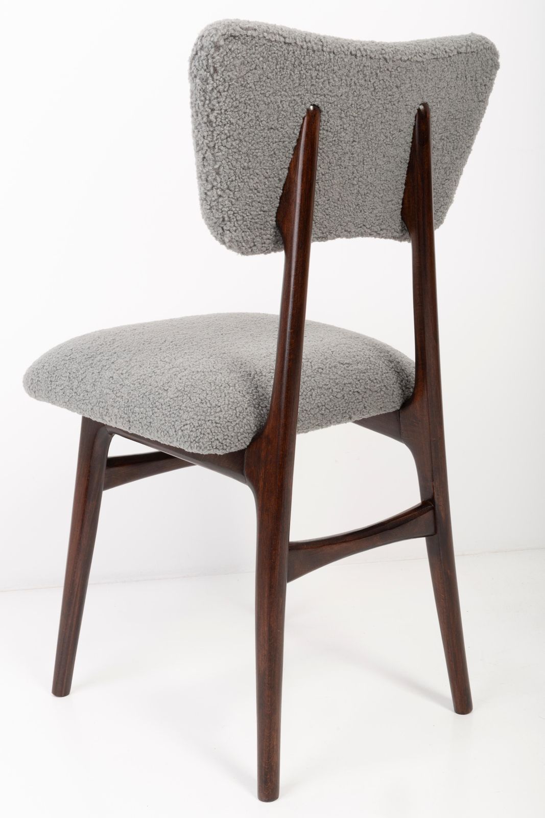 photo for sale Two 20th Century Gray Boucle Chairs, 1960s
