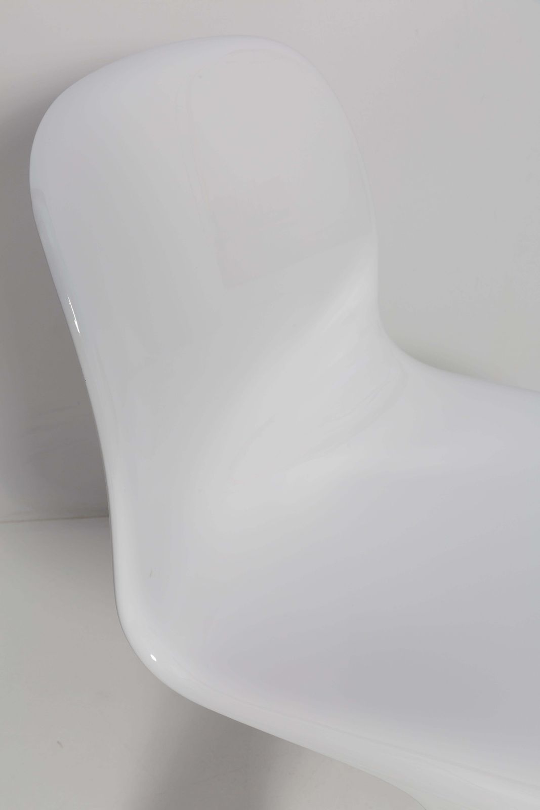White Glossy Kangaroo Chair Designed By Ernst Moeckl, Germany, 1960s photo vinterior