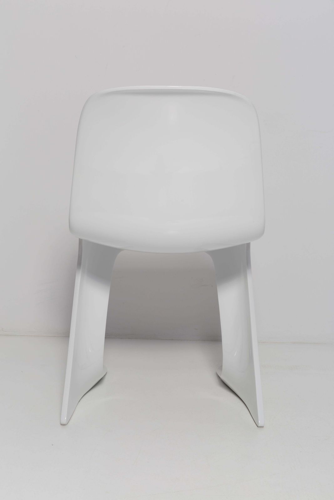 photo for sale White Glossy Kangaroo Chair Designed By Ernst Moeckl, Germany, 1960s
