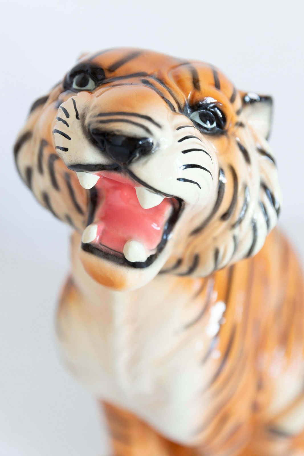 Big Rare Ceramic Tiger Decorative Sculpture, Italy, 1960s photo for sale