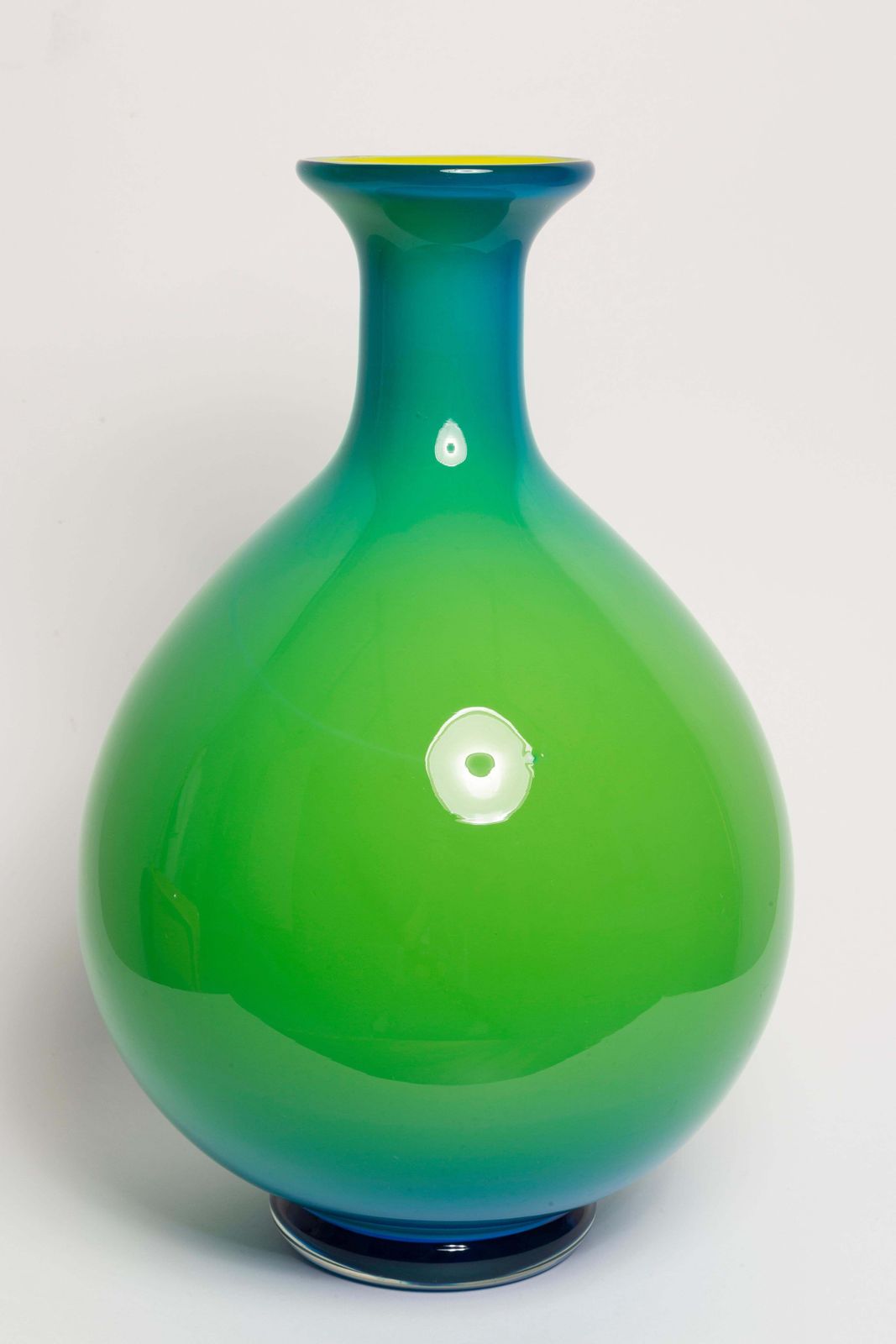 Mid Century Vintage Blue And Green Big Vase, 20th Century, Europe, 1960s photo buy