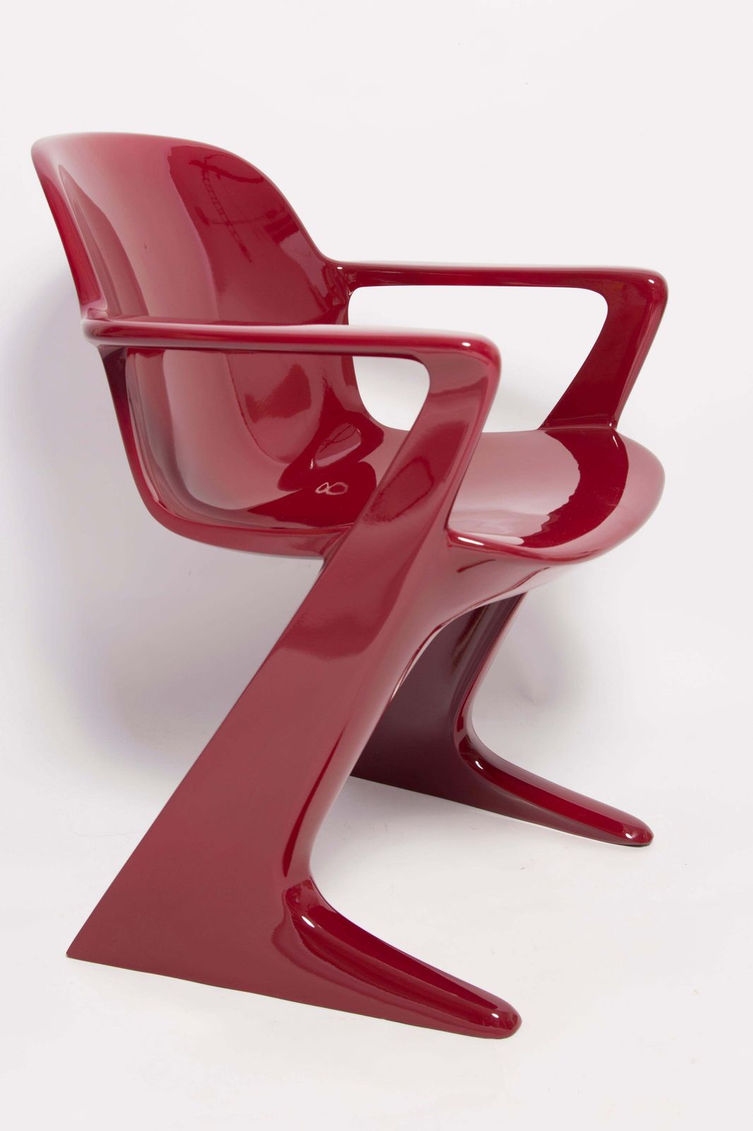 Dark Red Wine Kangaroo Chair Designed By Ernst Moeckl, Germany, 1968 photo furniture