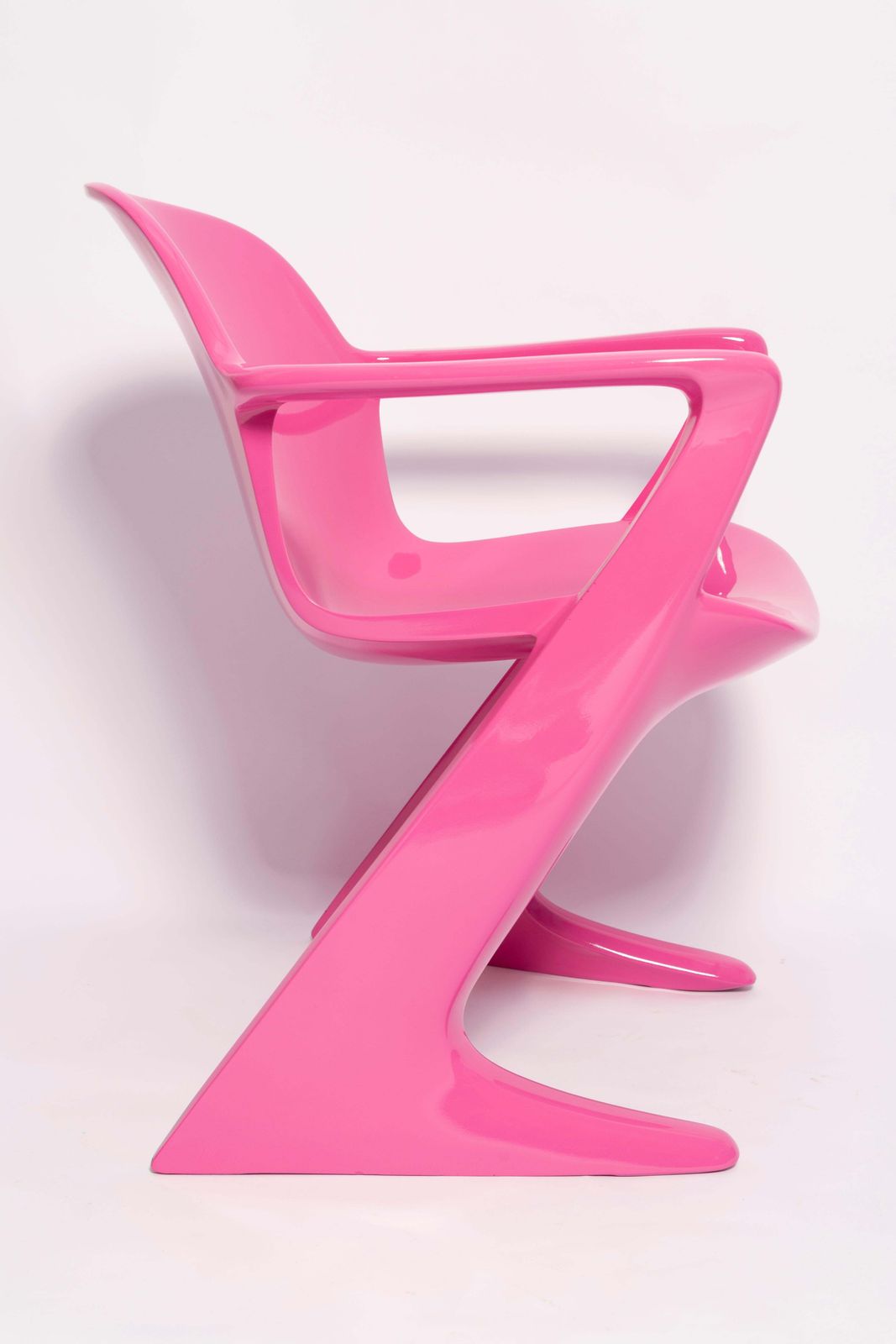 Mid Century Pink Kangaroo Chair Designed By Ernst Moeckl, Germany, 1968 photo 1276.0