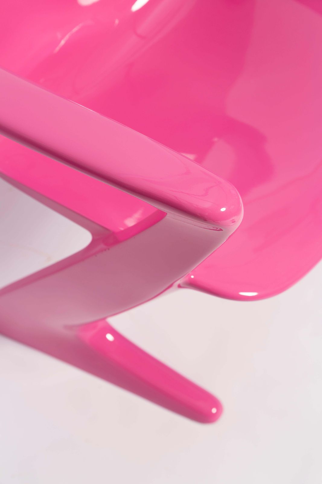 Furniture Mid Century Pink Kangaroo Chair Designed By Ernst Moeckl, Germany, 1968 photo