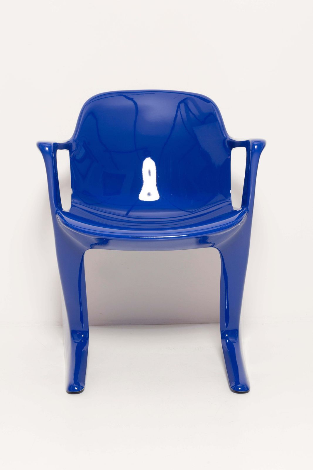 Ultramarijnblauwe Kangaroo Chair, Ontworpen Door Ernst Moeckl, Duitsland, 1968 photo vinterior