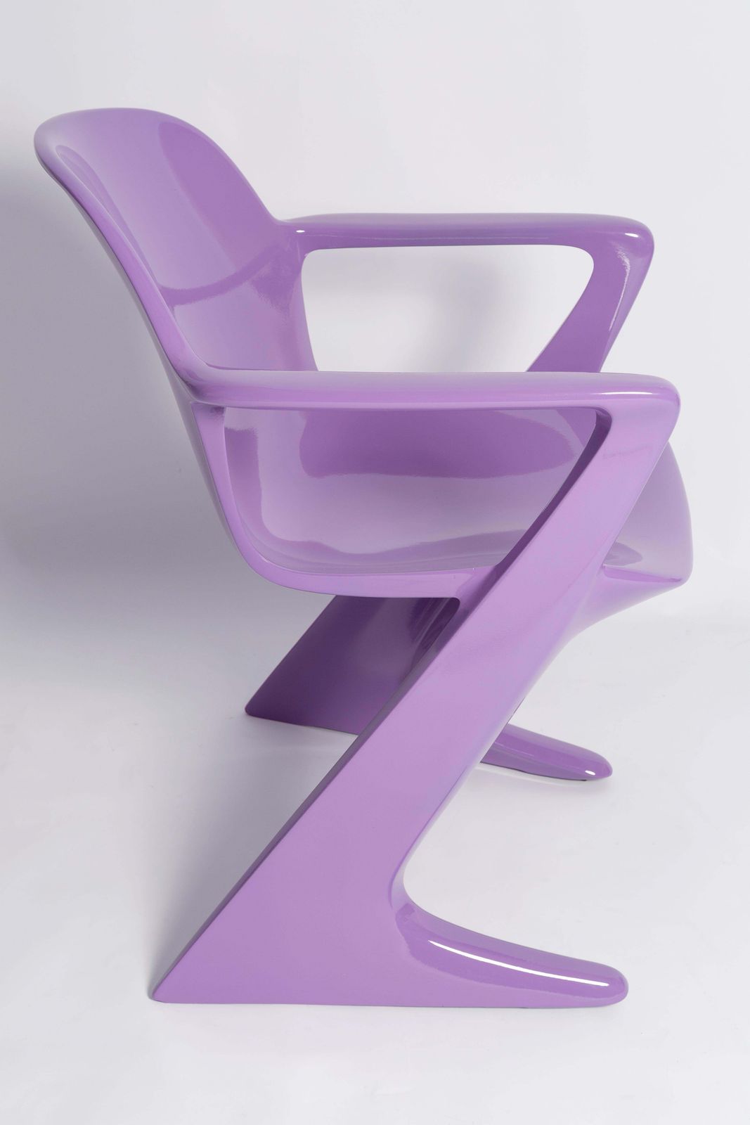 Blue Lilac Kangaroo Chair Designed By Ernst Moeckl, Germany, 1968 photo vinterior