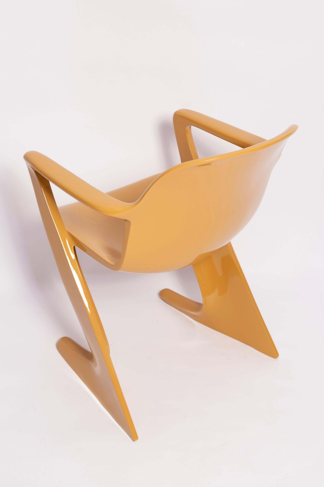 Mid Century Sand Beige Kangaroo Chair Designed By Ernst Moeckl, Germany, 1968 photo vintage